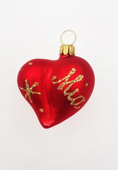 Herz geschwungen mit individueller Beschriftung